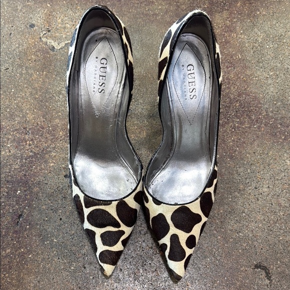 GUESS Women's Leopard Print Heels - Picture 1 of 5